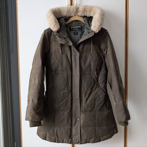 Filson Northwest Down Parka Shearling Hood Puffer S Special Edition